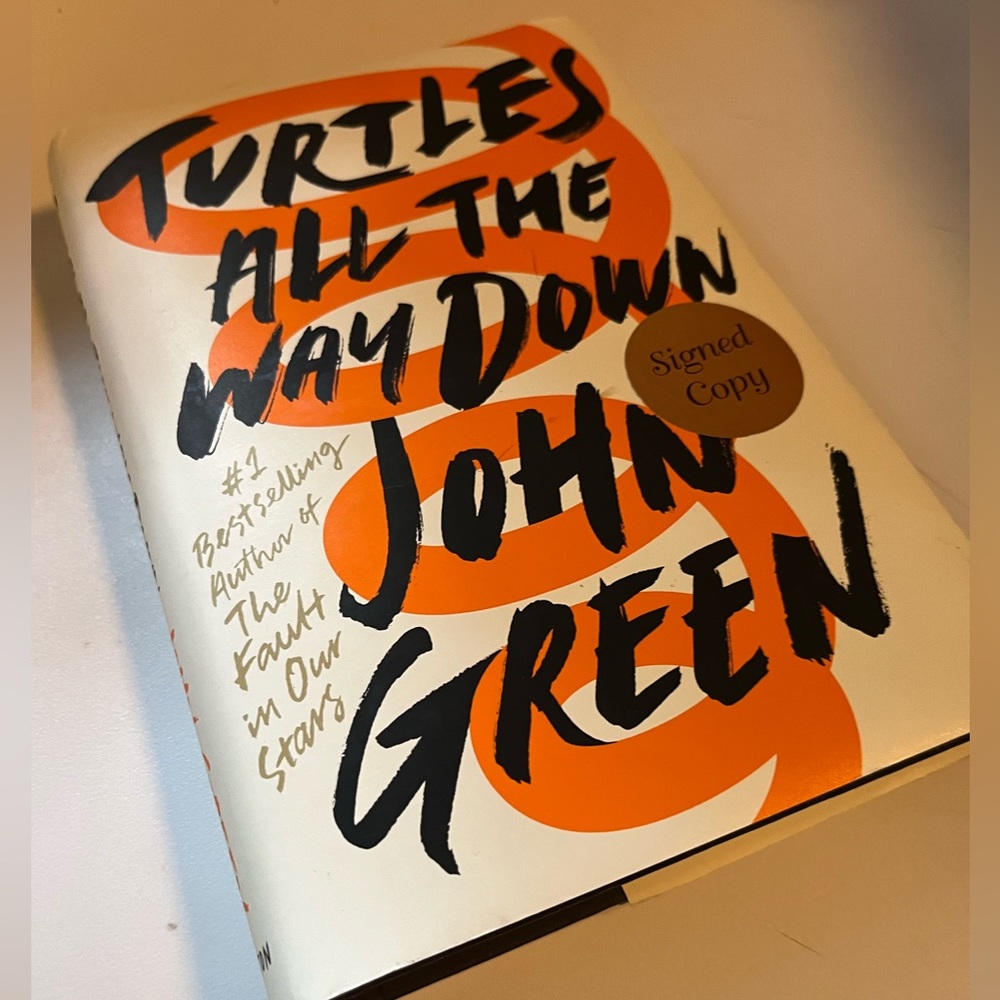 John Green novel signed by author